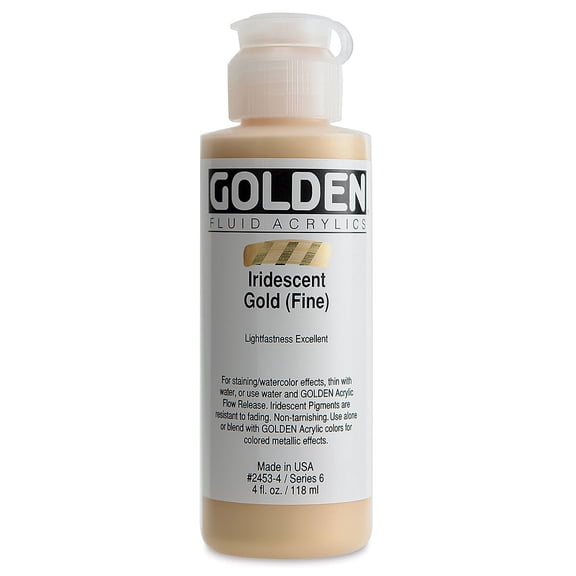 Golden® Iridescent Fluid Acrylic, 4 oz., Iridescent Bronze