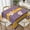Blue and Yellow, variant on Purple and White Soft Tablecloth Square Dinng Table Covers for Kitchen & Table Linens 60" x 60"