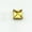 Gold 8mm, variant on 1Pc CZ Clear Square Magnetic Clip-On Stud Earrings Men Women﻿Non-piercing -Silver 6mm