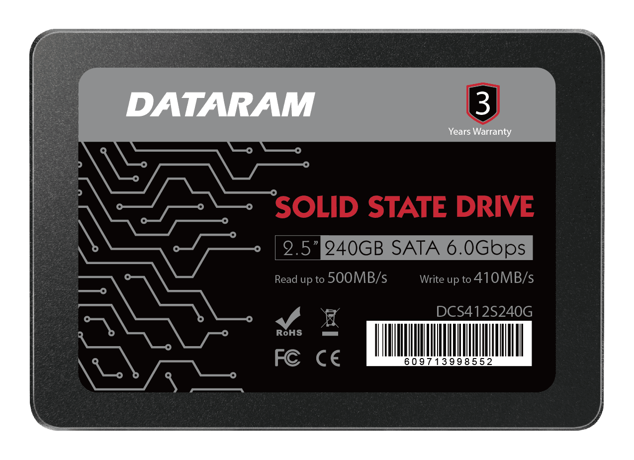 DATARAM 240GB 2.5" SSD Drive Solid State Drive Compatible with ASUS EX-B250-V7