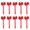 Red, variant on 10ocs Cheerleaders Bow Keychains Bowknot Ribbon Keyring Pendant Colorful Bag Accessory Stylish Gifts for Women Girls