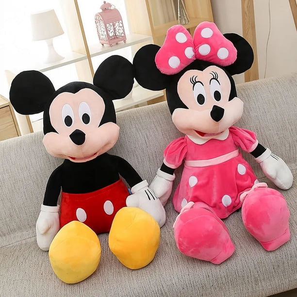 -muñecos de peluche de Stitch para niños, juguetes de felpa de dibujos animados de Minnie, Elsa, Vinnie, Spider, Iron Man, regalos de navidad