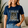 thumbnail image 5 of Tummy Ache Survivor Shirt, Cat Meme Tee, Funny Saying Cats Animal, Cat Lover Gift, 5 of 5
