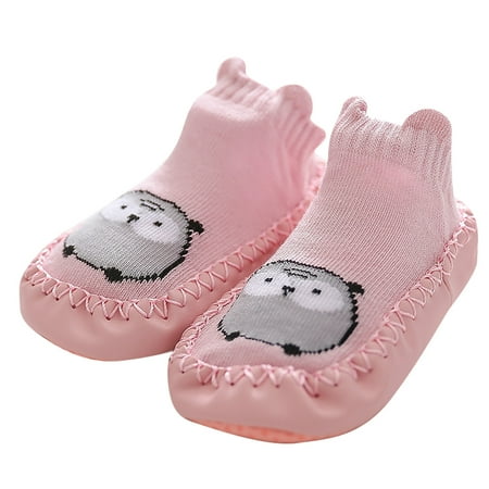 

QWERTYU Baby Toddler Girl s Boy Cartoon Non-Slip First Walkers Shoes Slippers for Newborn Infant Girl Boy Spring Summer Fall Floor Socks 0-2Y