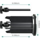 thumbnail image 3 of Juego de 2 tapones universales para lavabo de 40 mm, color negro, de latón cromado con goma, tapa de lavabo regulable en altura, anticalcáreo, tapón de desagüe cromado, 3 of 5