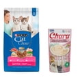 thumbnail image 1 of Cat Chow Gatitos Pescado Carne y Leche Defense Plus 7.5 kg + Churu Snack Salmon y Atun 14 g (4 Pzas.), 1 of 4
