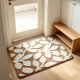 thumbnail image 1 of CaiYueKe Leaf Pattern Bath Mat Soft Absorbent Microfiber Rug Non Slip Bathroom Mat Washable Shower Mat for Bathroom Kitchen Entryway Indoor Decor Quick Dry Floor Mat Textured Design Home Decor, 1 of 7