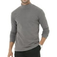 thumbnail image 4 of Pdbokew Men's Turtleneck Pullover Sweater Long Sleeve Slim Fit Lightweight Casual Basic Knit Solid Black/Gray/White XL, 4 of 6