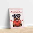 thumbnail image 3 of Happy Valentine's Day Rottweiler Brings Love Heart Vertical Matte Canvas Poster Rottie Dog Lover Gifts Idea Wall Art Home Decor - 02028, 3 of 5