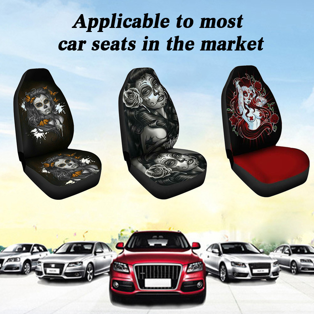 Car Front Seat Cover Printed Fashion Auto Seat Cover Universal Car Front Seat Cover Car Interior Accessories For Car Truck Van - image 5 of 9