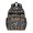 Football and Basketball Black Pattern, variant on Football and Basketball Black Pattern Cute School Backpack Bag for School with Padded Back and Adjustable Shoulder Straps 15.25"x11.5"x5.25"