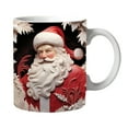 thumbnail image 5 of Christmas Mugs Cute Santa Claus Snowman Cups Winter Holiday Coffee Mugs Xmas Funny Gift for Family Members Friends Dinner Table Decoration, 5 of 8