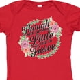 thumbnail image 4 of Inktastic Though She Be but Little She is Fierce with Flower Circle Illustration Girls Baby Bodysuit, 4 of 5