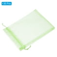 thumbnail image 3 of Uxcell 50Pcs Fruit Protection Bags 7.87x5.9" Nylon Garden Fruit Netting Cover Bags Drawstring Mesh Gift Bags Light Green, 3 of 6