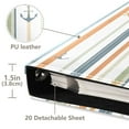 thumbnail image 3 of FORMRS 3 Ring Photo Album 4"x6" Self Adhesive Large Capacity PU Leather Cover, Nautical Pattern, 3 of 8