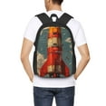thumbnail image 4 of Xecao Lance-Roquettes Rouillé pour Sac à Dos pour École Voyage Randonnée avec Sangles Réglables Grande Capacité et Poches Latérales en Maille, 4 of 6