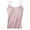 Pink, variant on ICHUANYI Women's Camisole Tops with Built in Bra Neck Vest Padded Slim Fit Tank Tops