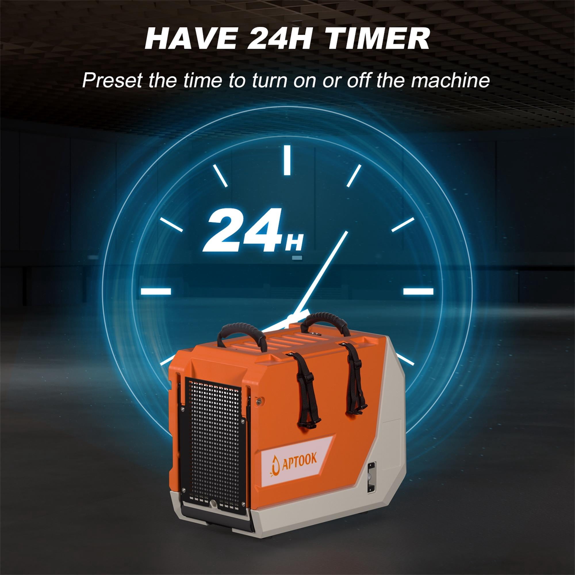 APTOOK 230 Pint Commercial Dehumidifier with Pump, Industrial Dehumidifier for Large Basement, Garage and Warehouse, with 24ft Drain Hose, up to 6,000 sq ft.