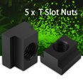 thumbnail image 4 of T Slot Nuts ，t Slot Nut    T Sliding Nut Block  Clamping Table Slot Nut   Fasteners 5 Pcs  Black Oxide Finish T Slot Nuts M14 Threads Fit Into T Slots In Machine Tool Tables, 4 of 8