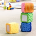 thumbnail image 3 of HABA Soft Blocks for Babies 6-12 Months, Happy Quartett Baby Sensory Toy, 3 of 4