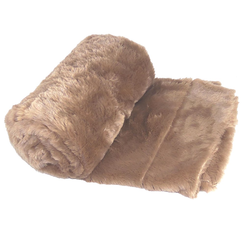 BOON Double Sided Faux Fur Throw Blanket
