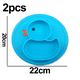 thumbnail image 2 of Platos de silicona divididos para bebés pequeños: platos de succión antideslizantes portátiles para bebés y niños, sin BPA, 2 of 5