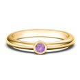 thumbnail image 1 of Ensemble de Bagues avec Pierre de Naissance - Améthyste (Février), 1 of 4