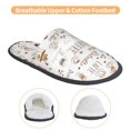 thumbnail image 3 of Balery Coffee Pantuflas de Casa de Felpa Silenciosas con Diseño Estampado, Zapatillas Cómodas Antideslizantes de Algodón para Interior-Large, 3 of 8