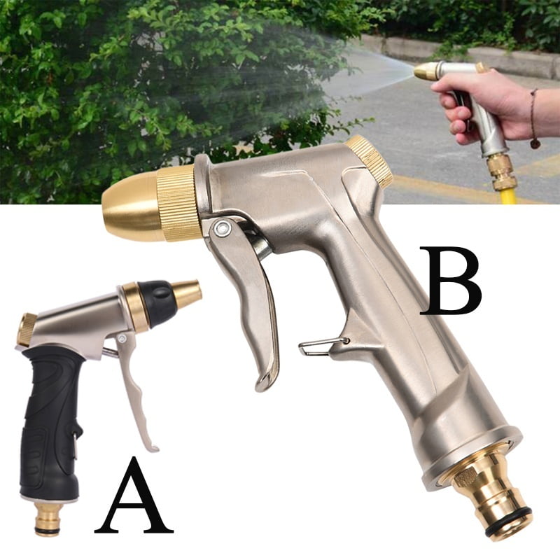 1PC Metal Hose Nozzle High Pressure Garden Auto Car Washing Water Gun Sprayer 