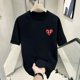 thumbnail image 4 of Nueva camiseta de talla grande para otoño/invierno, camiseta de algodón de gran tamaño, camiseta de mujer con estampado de amor, manga corta, informal, cuello redondo, transpirable, 4 of 5