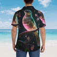 thumbnail image 4 of Sikiie Bird5 Print Men's Hawaiian Shirt, Summer Beach Button Pocket Short Sleeve T-Shirt,XX-Large, 4 of 7