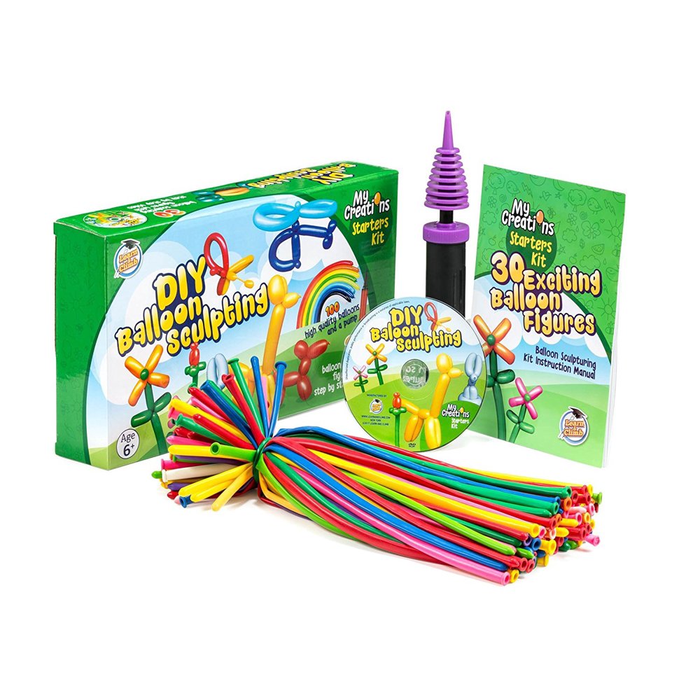 DIY Balloon Animal Kit for beginners. Twisting & Modeling balloon Kit 30 + Sculptures ,100