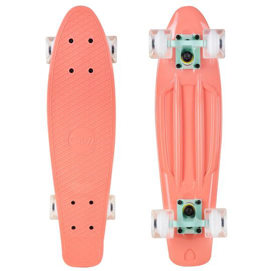 Vintage Skateboard for School and Travel 22 Inch Micro Board Cal 7 Complete Mini Cruiser 