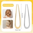 thumbnail image 2 of French Hair Pin Hair Pins for Women, French Twist Hair Pin Hair Pins, U Shaped Hair Pins, Metal Vintage Hair Sticks French Hair Pin, Hairstyle for Women, 2 of 6