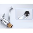 thumbnail image 2 of MasteelfCA Alloy Column Hot And Cold Water Bathroom Counter Basin Copper Water Faucet (Silver), 2 of 8