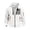 93#White, variant on Mens Utility Full Zip Hoodie Tactical Muscle Fit Long Sleeve Jacket Drawstring Hood Kangaroo Pocket Streetwear White M
