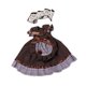 thumbnail image 5 of 2x 1/6 BJD Muñeca Princesa Vestido Traje Disfraz Muñeca de Peluche Accesorios Juego de Rol marrón oscuro, 5 of 9