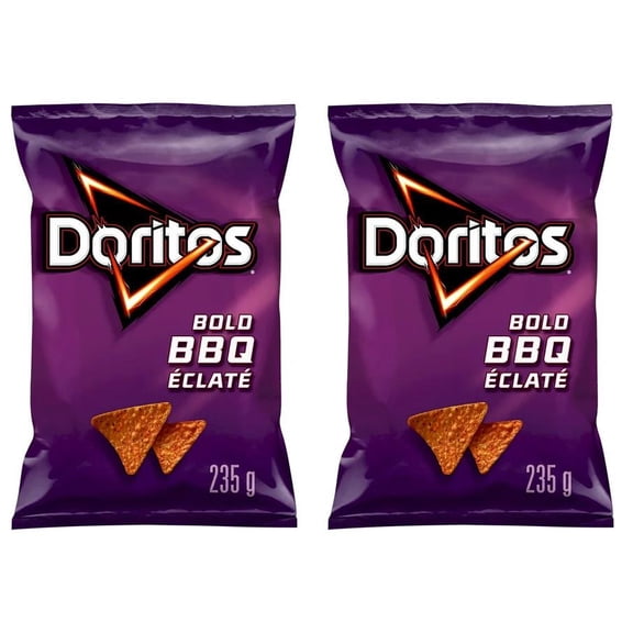 Doritos Bold BBQ Flavoured Tortilla Chips, 235g (2 Pack)