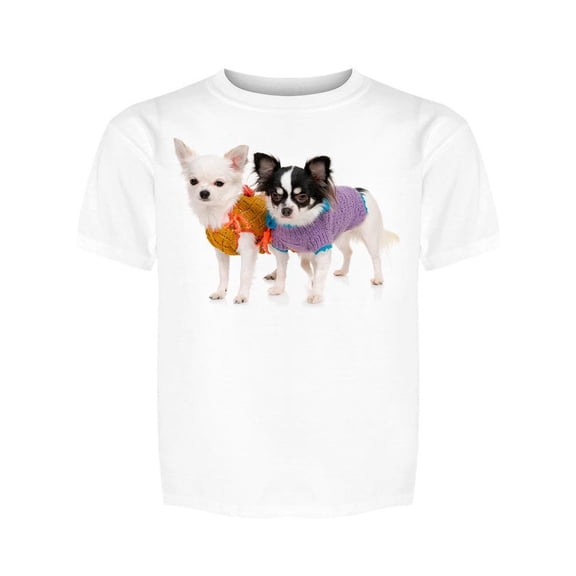Two Chihuahuas  Dressed Up Tee Girl's -Image by Shutterstock