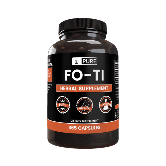 Pure Original Ingredients Fo-Ti 365 Capsules No Magnesium Or Rice Fillers