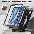 thumbnail image 5 of REQO Case Compatible with iPad Air 13 inch M3/ M2 (2025/2024) with Pencil Holder, Portable Hybrid Shock-Proof Rotatable Kickstand,Shoulder Strap, 5 of 7