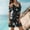 Blue, variant on EGNMCR Holiday Dresses for Women Women Casual Loose Summer Floral Printed Tank Dress Beach Sundress Off Shoulder Dresses