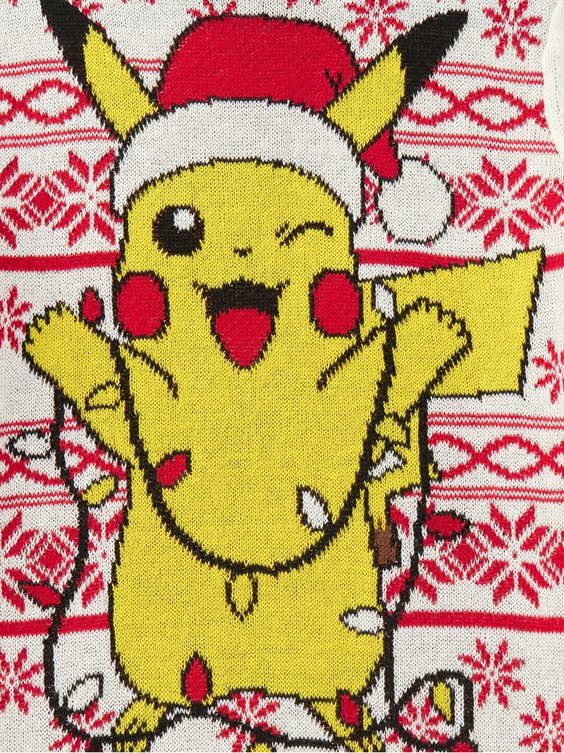 Pokemon Little and Big Boys' Pikachu Christmas Sweater, Sizes 4-18