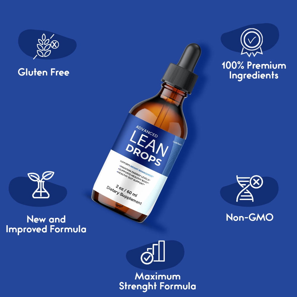 (10 Pack) Lean Drops Liquid Supplement, LeanDrops Max Strength Supplement, All Natural Formula, 60 ML per Bottle