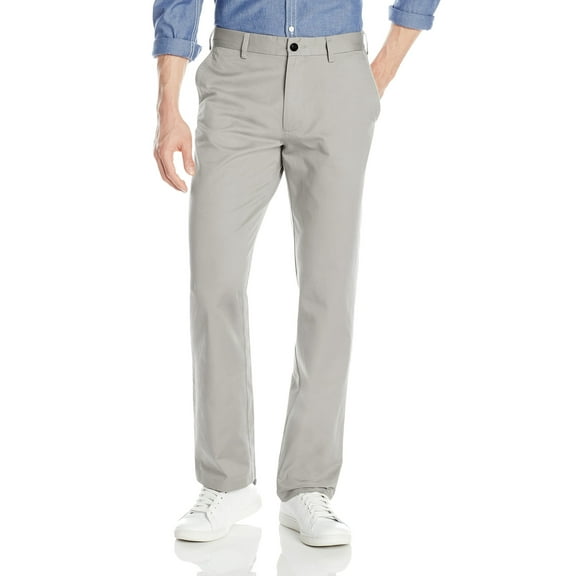 NEW Ash Gray Mens Size 38X30 Straight Khakis Chinos Pants