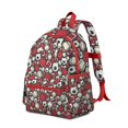 thumbnail image 2 of Various Sport Balls Seamless Backpack for School,Schoolbag with Adjustable Shoulder Straps & Padded Back,13.4"x11"x4.7", 2 of 6