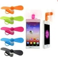 thumbnail image 1 of Mini ventilador para teléfono de 6 piezas - Ventilador potente y colorido compatible con iPhone, iPad, teléfono inteligente Android, tableta - Accesorios de verano para teléfonos móviles (3 en 1), 1 of 5