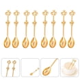 thumbnail image 4 of cucharas de acero inoxidable para pastel de café, cucharas de corona para pastel, cucharilla pequeña para helado, sopa, sal, azúcar (dorado), 4 of 8