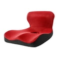 thumbnail image 3 of BELOVING Memory Foam Seat Cushion Student Pad Car Seat Back Support Sitting Chair Pillow Red, 3 of 9