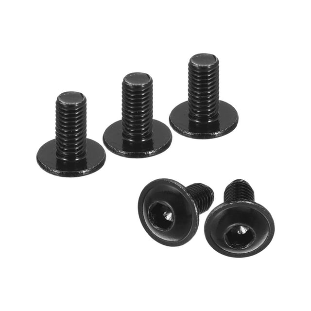 Unique Bargains Flanged Button Head Socket Cap Screws, 100 Pack M3x6mm 304 Stainless Steel Bolts